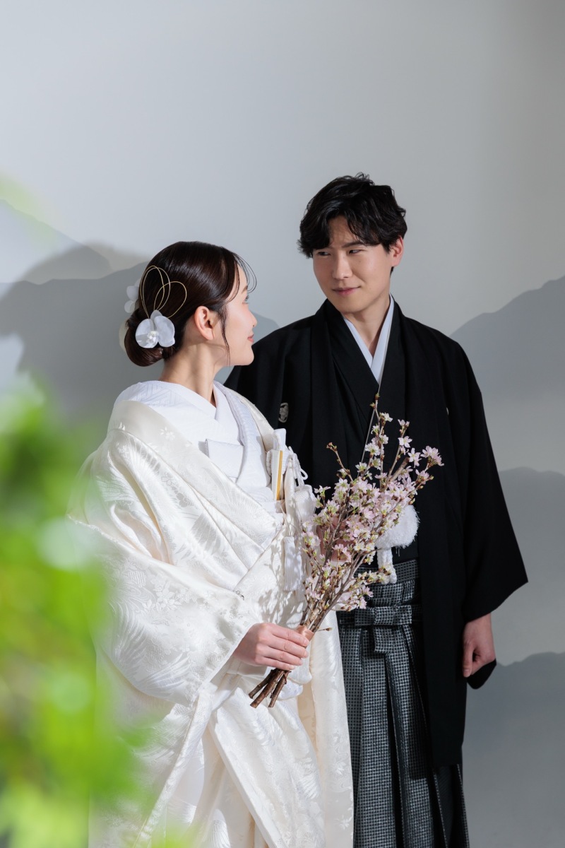 桜の花と一緒に