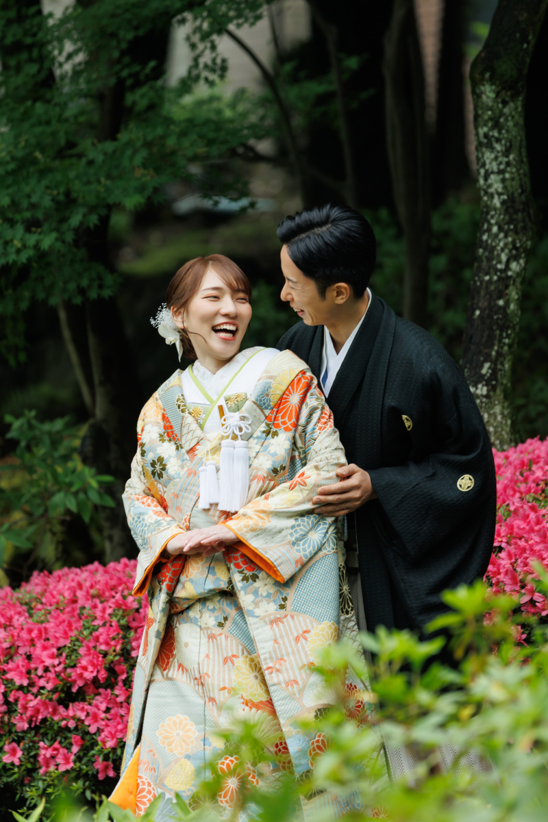 ご新婦様の後ろから
