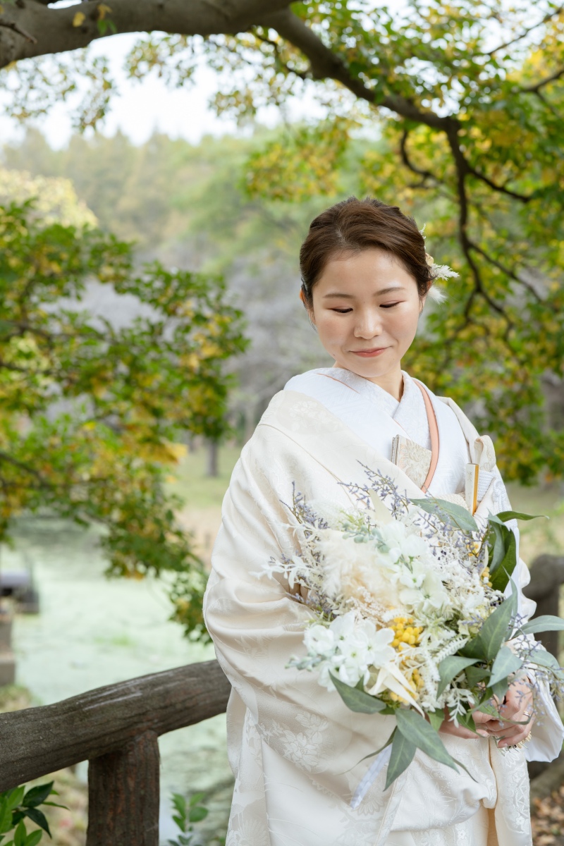 和装×ブーケ