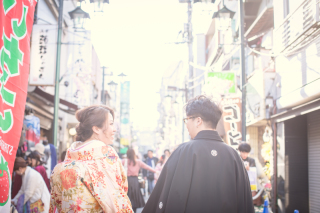 浅草の街で楽しむロケーションフォト