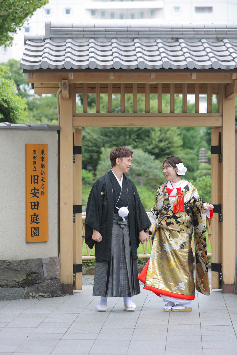 ロケスポットは旧安田庭園