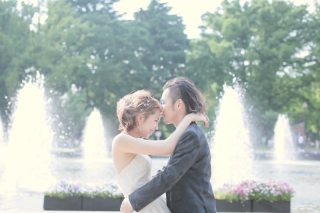 上野公園でお洒落に残すドレスロケーションフォト