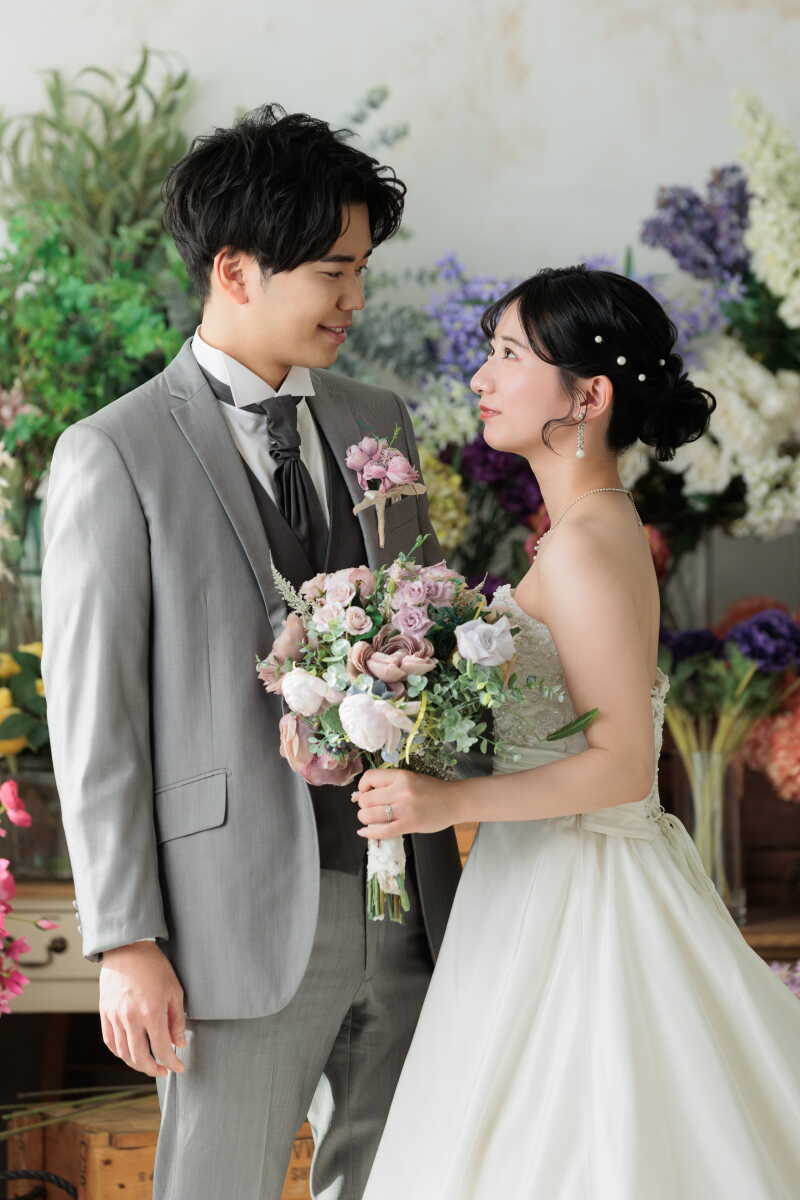 お二人で見つめあって