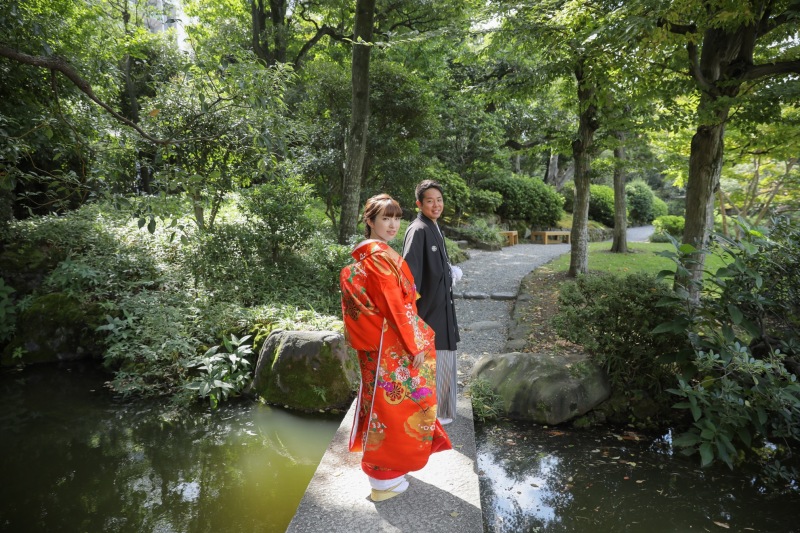 和装ロケーションフォト〜旧安田庭園〜