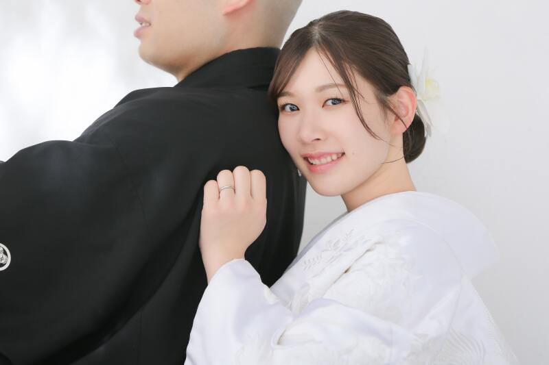 新婦様に焦点を当てて