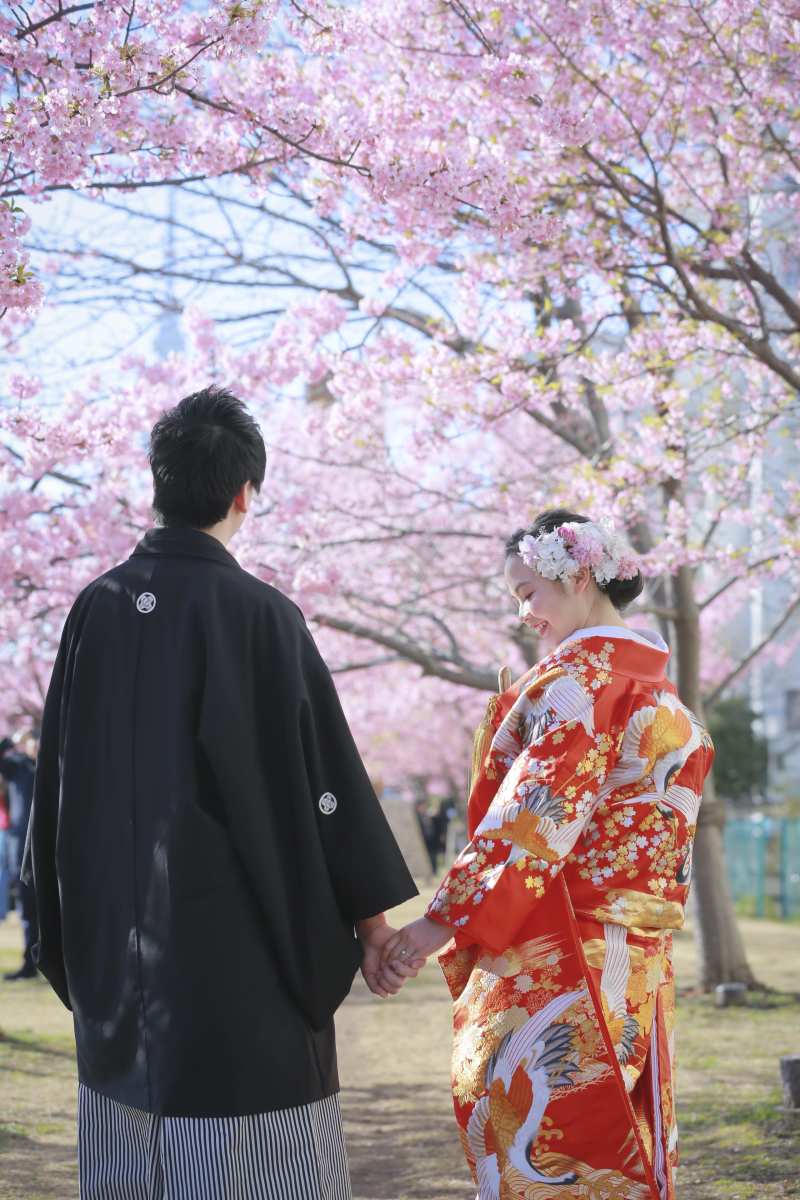 和装ロケ〜河津桜〜3