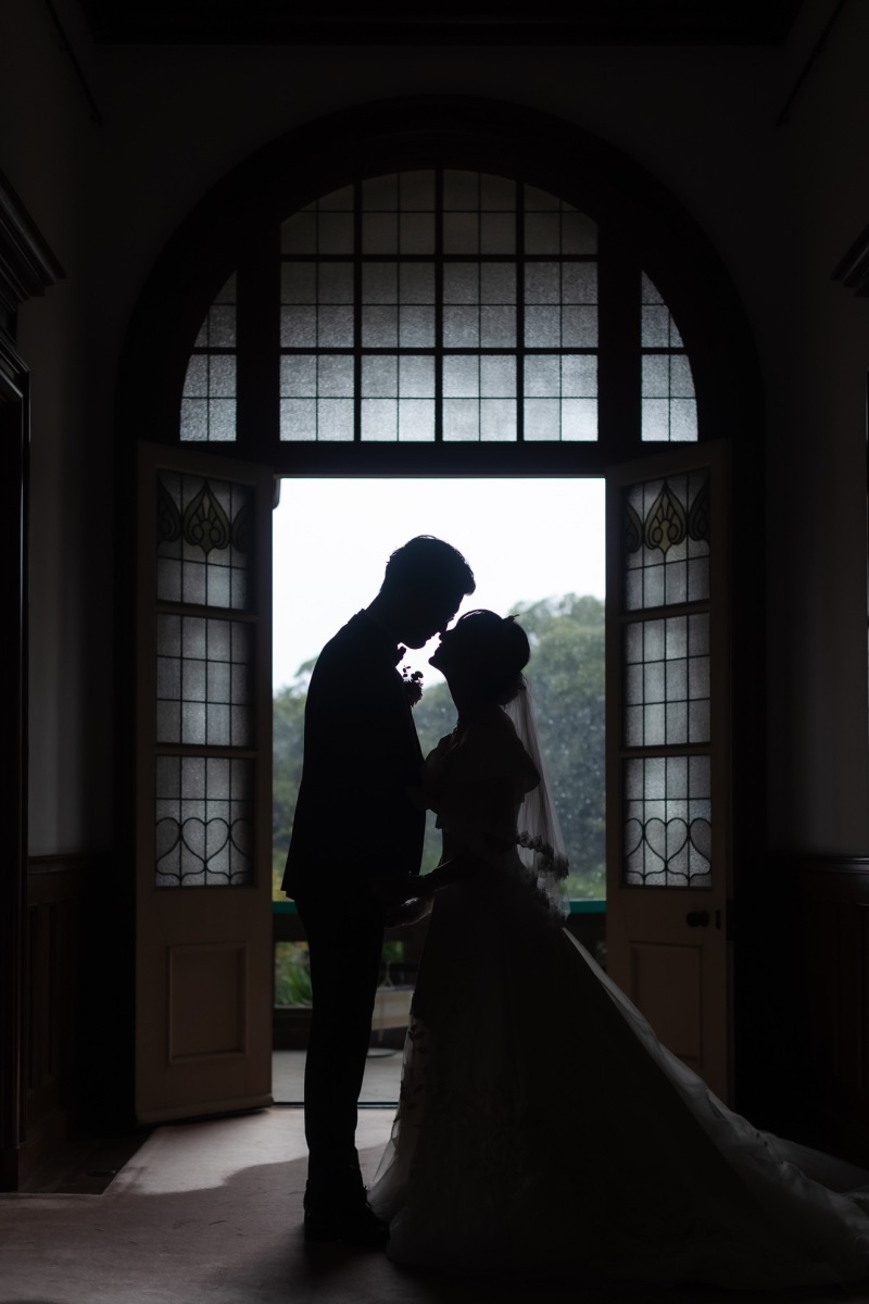 雨の日の旧古河邸