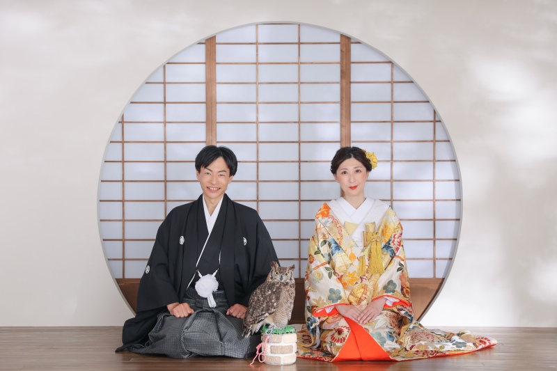 フクロウと撮影！