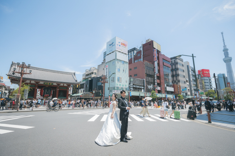 スカイツリーと雷門