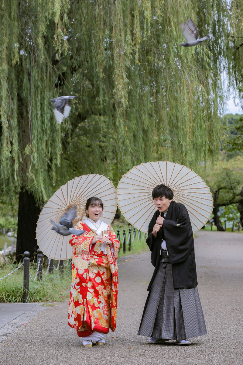 思い出の場所で和装ロケーション 8