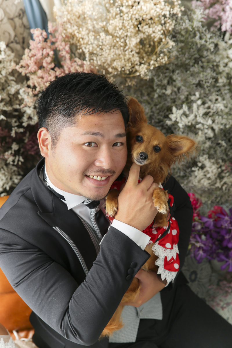 新郎様とツーショット