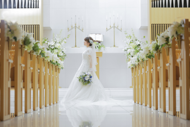 ウェディングドレスとの相性抜群！