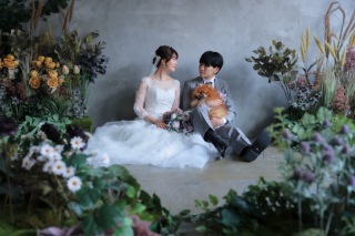 ワンちゃんとスタジオ撮影！