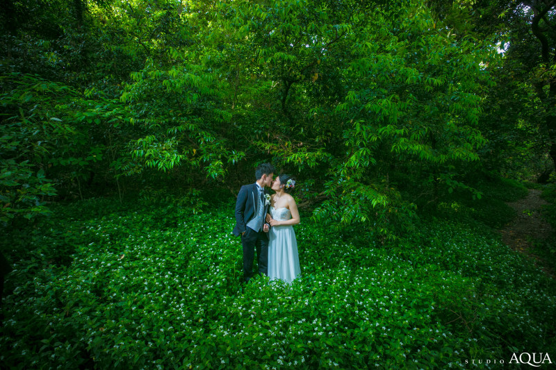 森が二人を包み込む