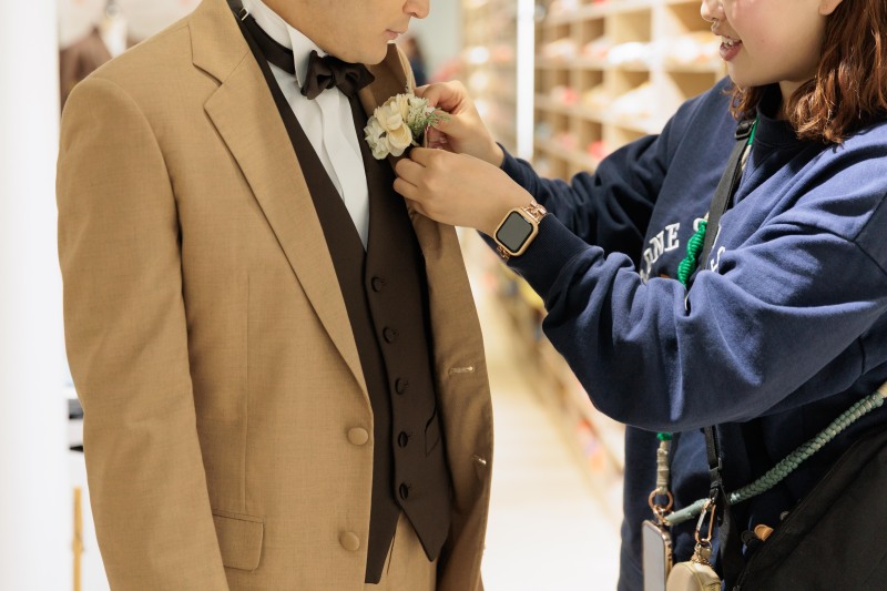 お支度シーンから