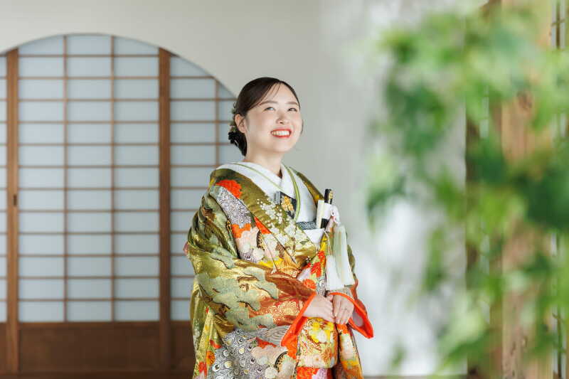 溢れる笑顔!ご新婦様のソロカット