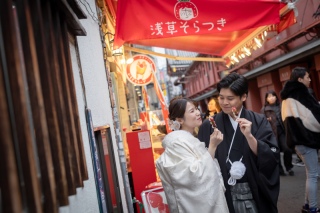 和装洋装ロケーション撮影