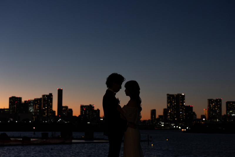 夕日シルエット