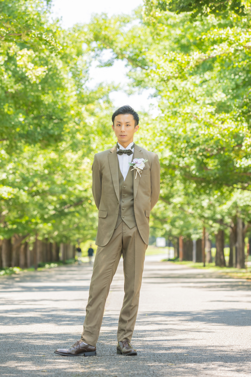 ご新郎様ソロショット