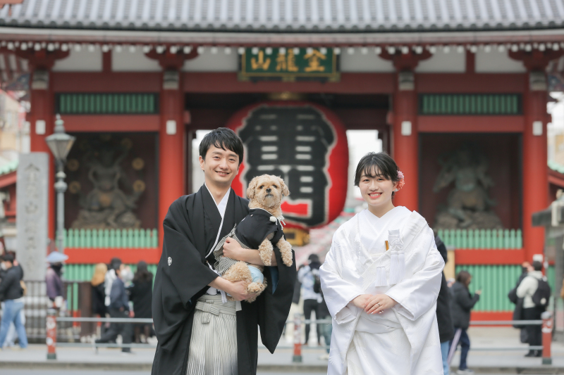 愛犬とスタジオ撮影♪