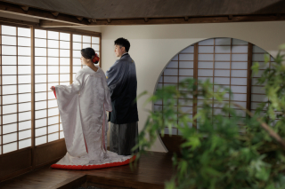 屋内庭園スタジオ撮影