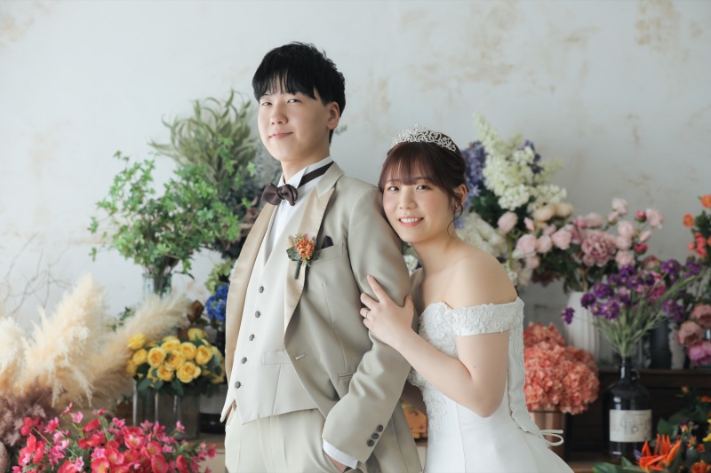 優しい光の中でハウススタジオ撮影