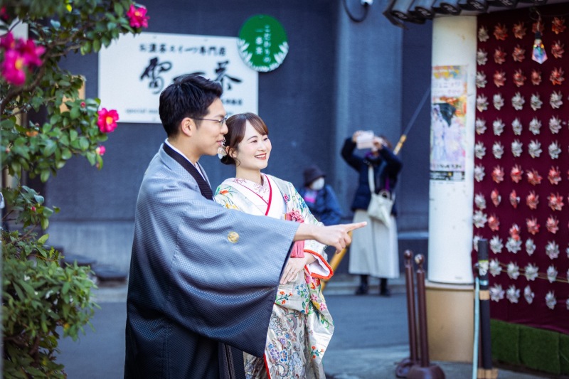 先にお店を見かけたのは