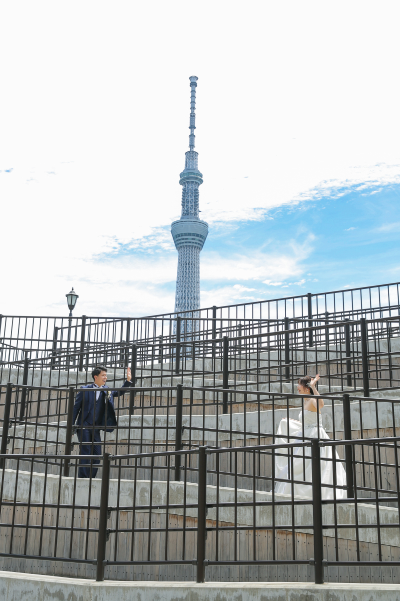 隅田川でスカイツリーと！