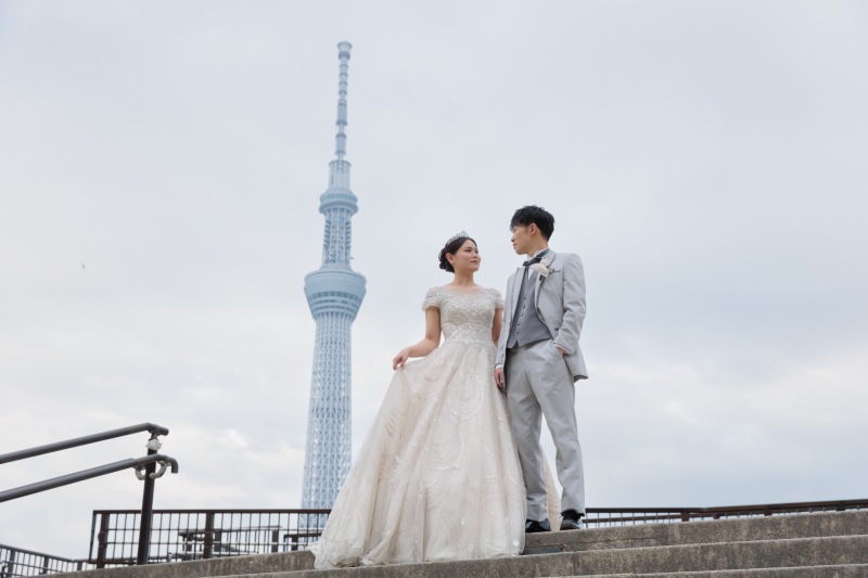 結びはスカイツリーと