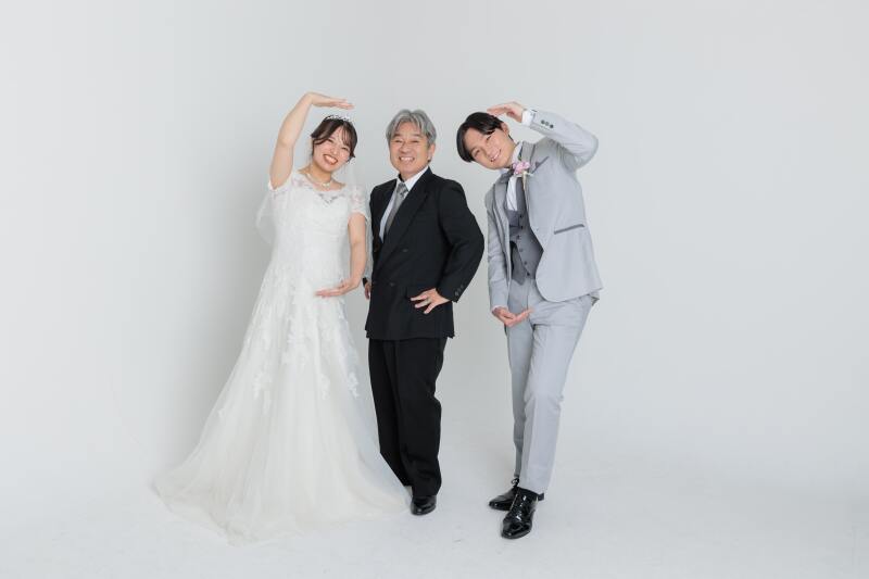 新婦様のお父様と!