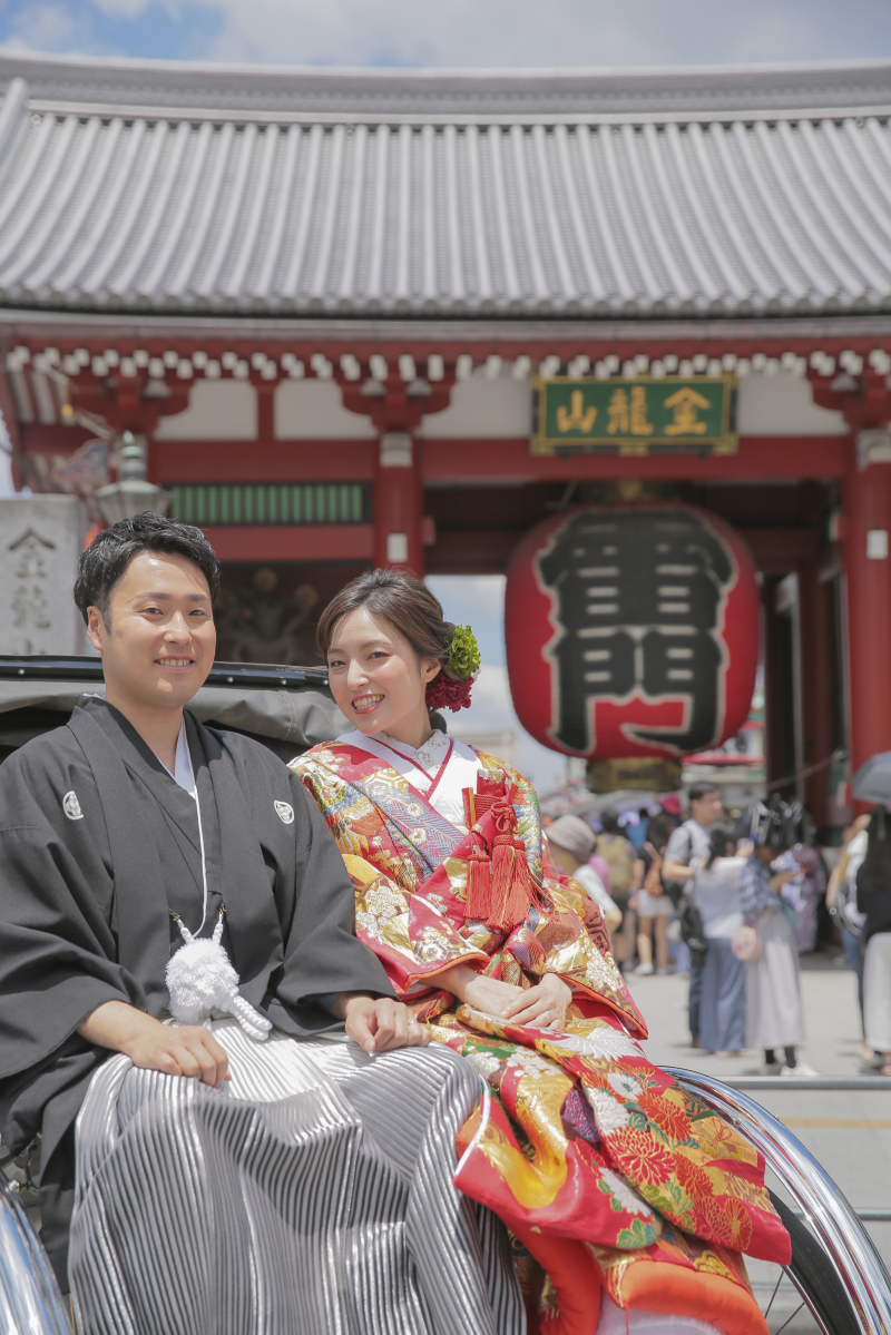 人力車に乗って浅草周遊＊