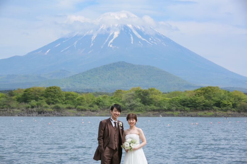 洋装撮影は富士五湖で撮影