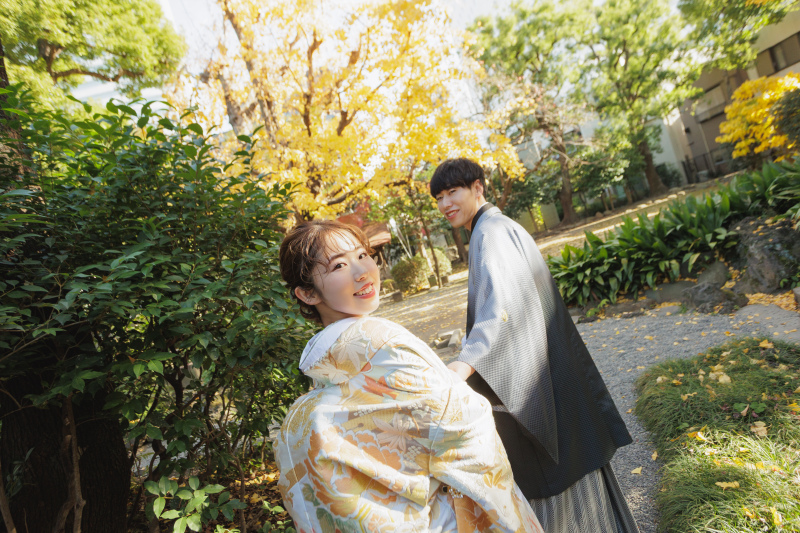 ご新郎様に手を引かれて・・・!