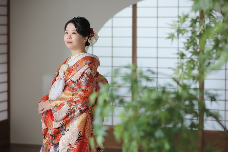 新婦さまの美しいソロショット