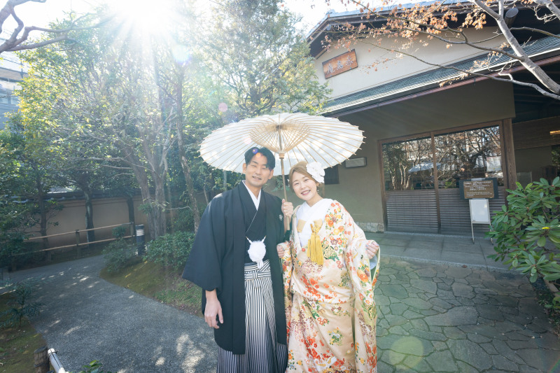 和装と日本庭園で撮影を！【目白庭園ロケーション】
