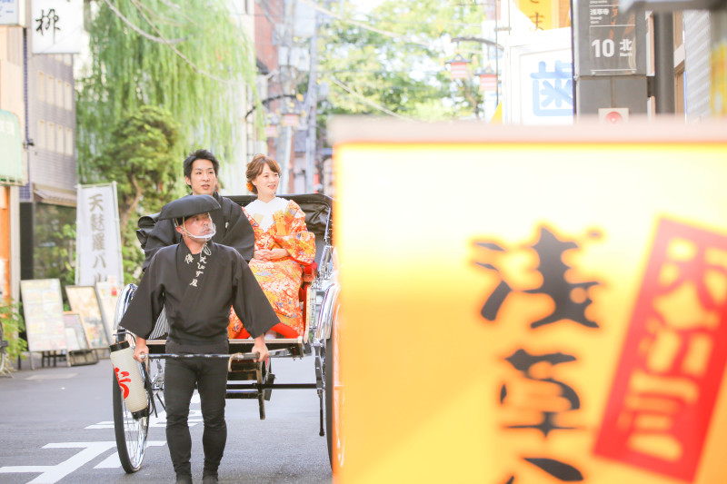 人力車さんもご協力