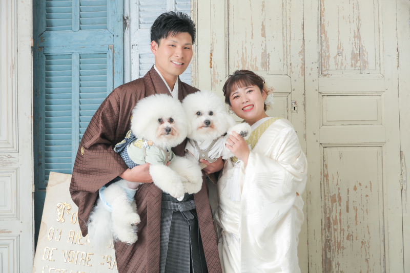 わんちゃんと一緒に♪和装ハウススタジオプラン