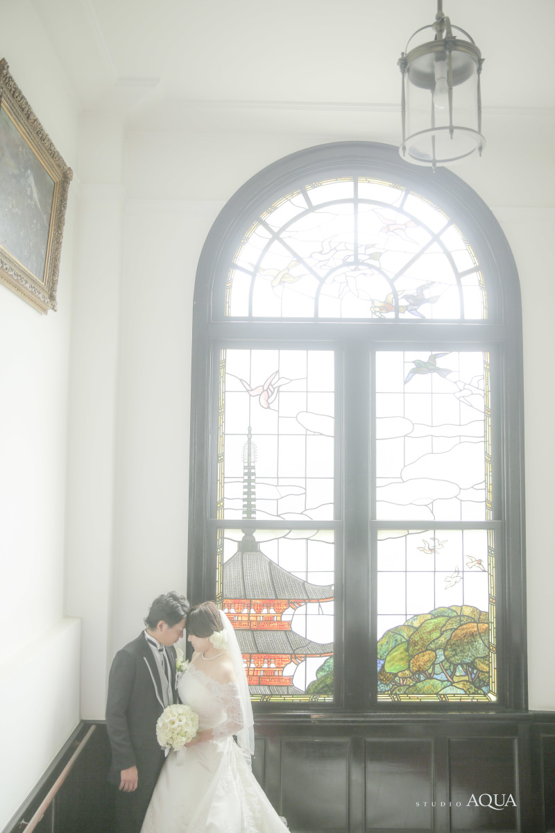 ステンドグラスも