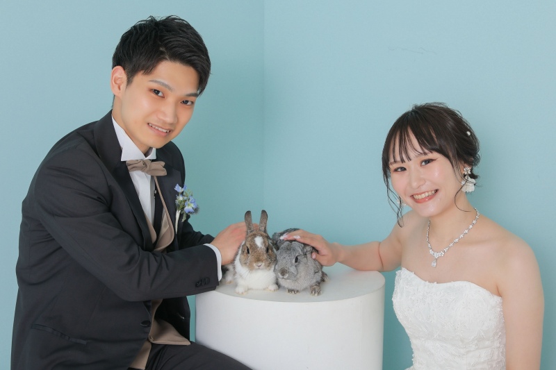 爽やかなブルーの背景にチェンジ