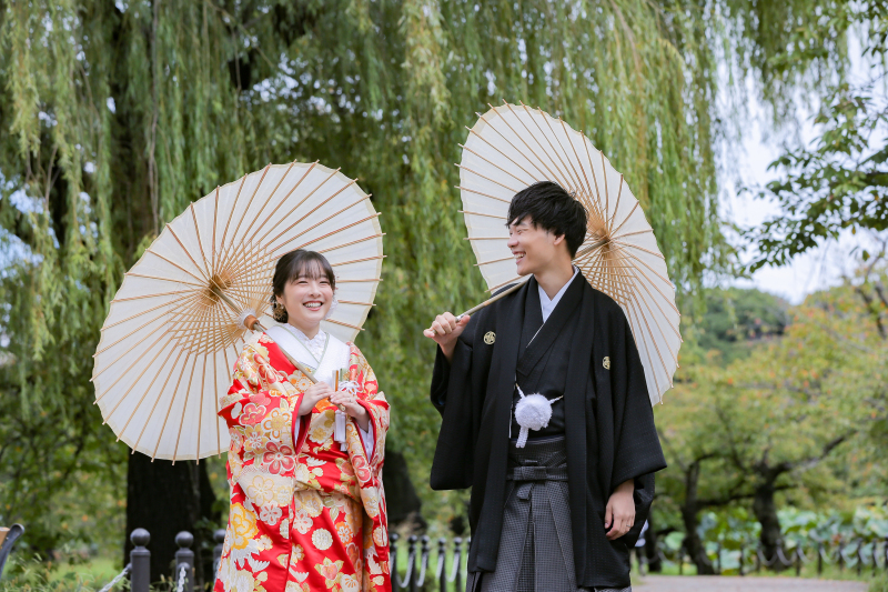 思い出の場所で和装ロケーション 9