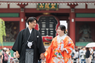 和装も洋装も！ハウススタジオ&浅草周遊ロケーションプラン