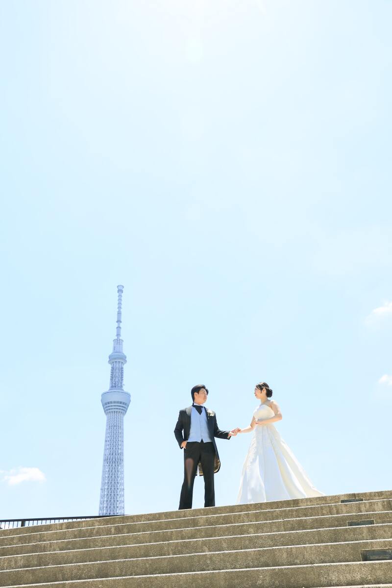 ①スカイツリーでの撮影　