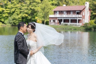 洋装で軽井沢タリアセン撮影♪