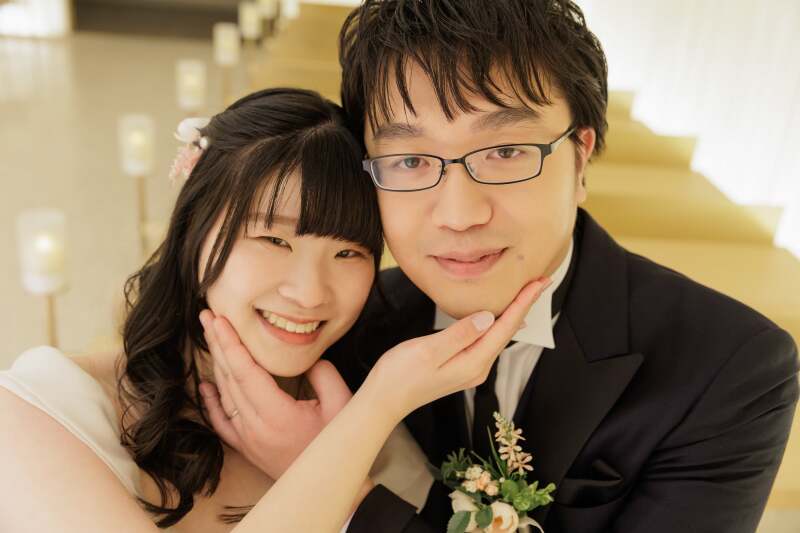 笑顔でツーショット!