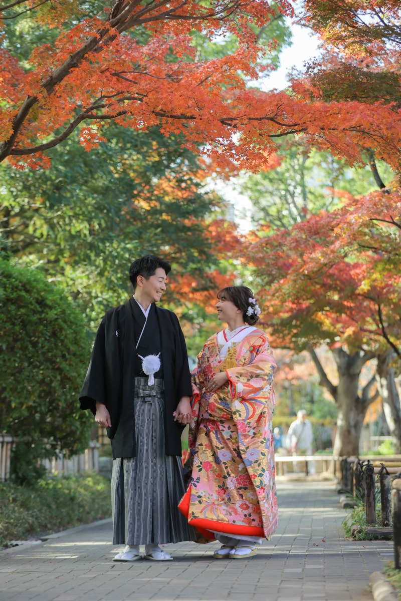 紅葉のトンネル