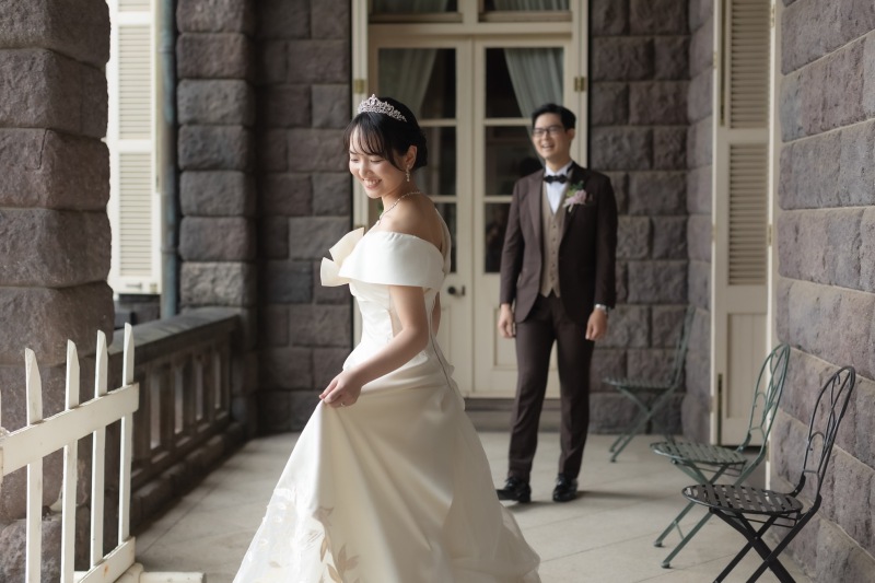 雨の日の旧古河邸