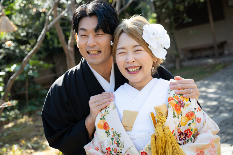 和装と日本庭園