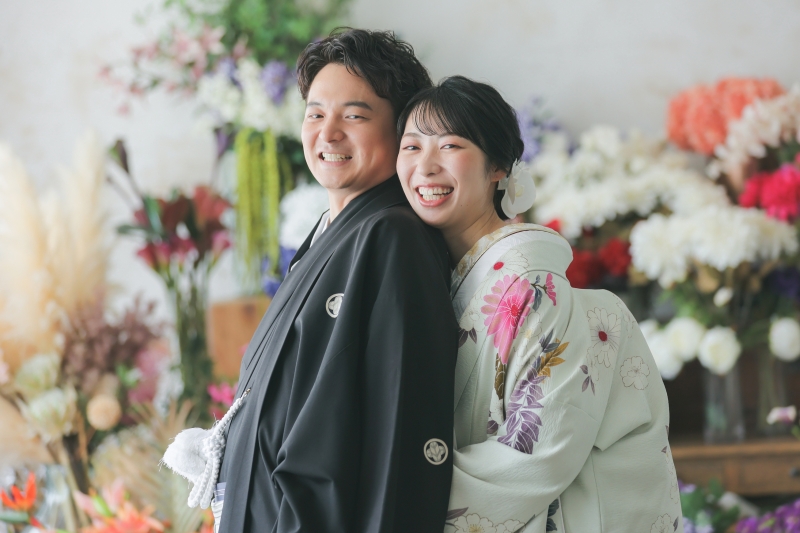 お花屋さんの背景で