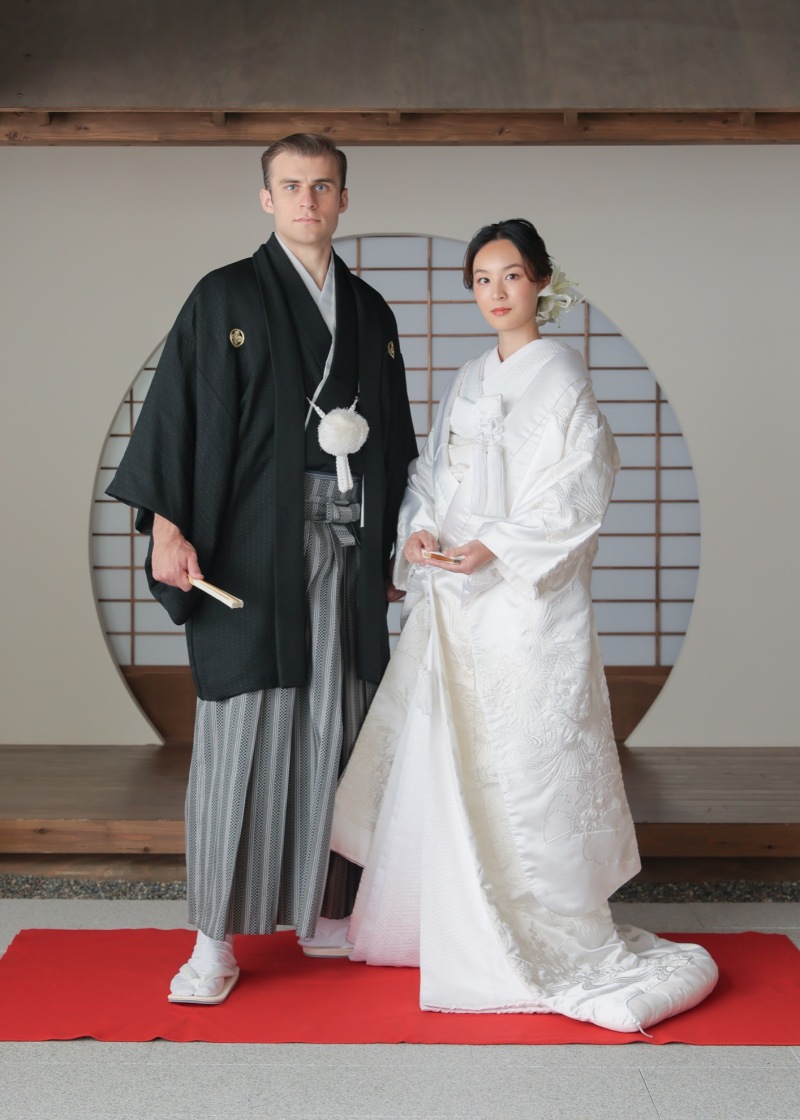 屋内庭園での和装撮影！