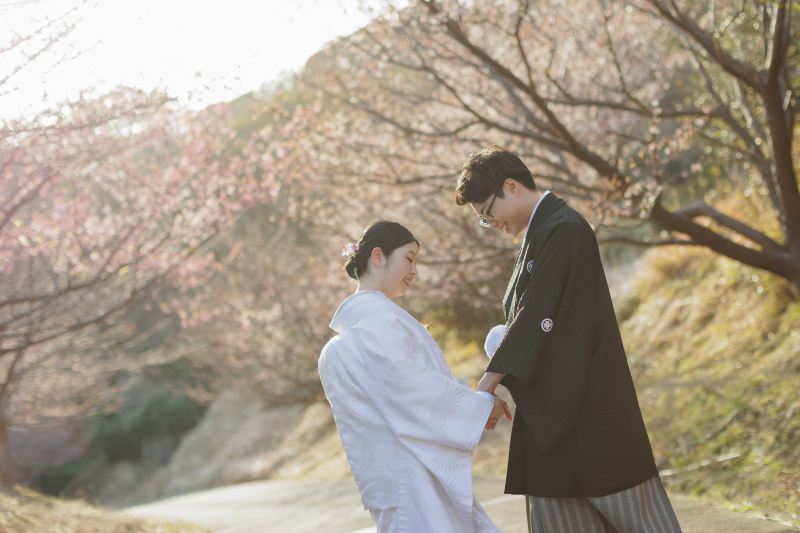 一足早い桜&海ロケーション！